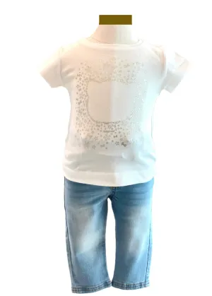 Kitty Shape Design Top and Pants Set