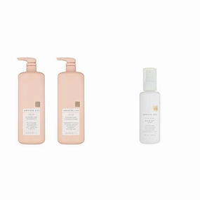 Kristin Ess Hydrating 33.8 fl oz Shampoo   Conditioner Set   Blow Dry Mist Heat Protectant Spray
