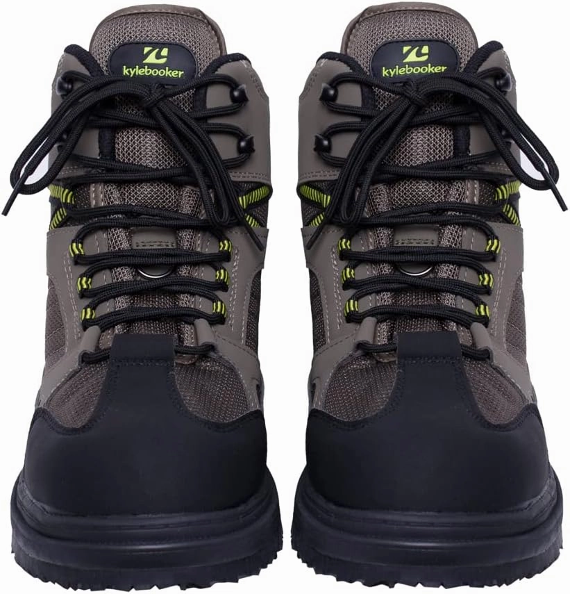 Kylebooker Men's Fishing Wading Boots Lightweight Anti-Slip Waders Shoes for Fly Fishing
