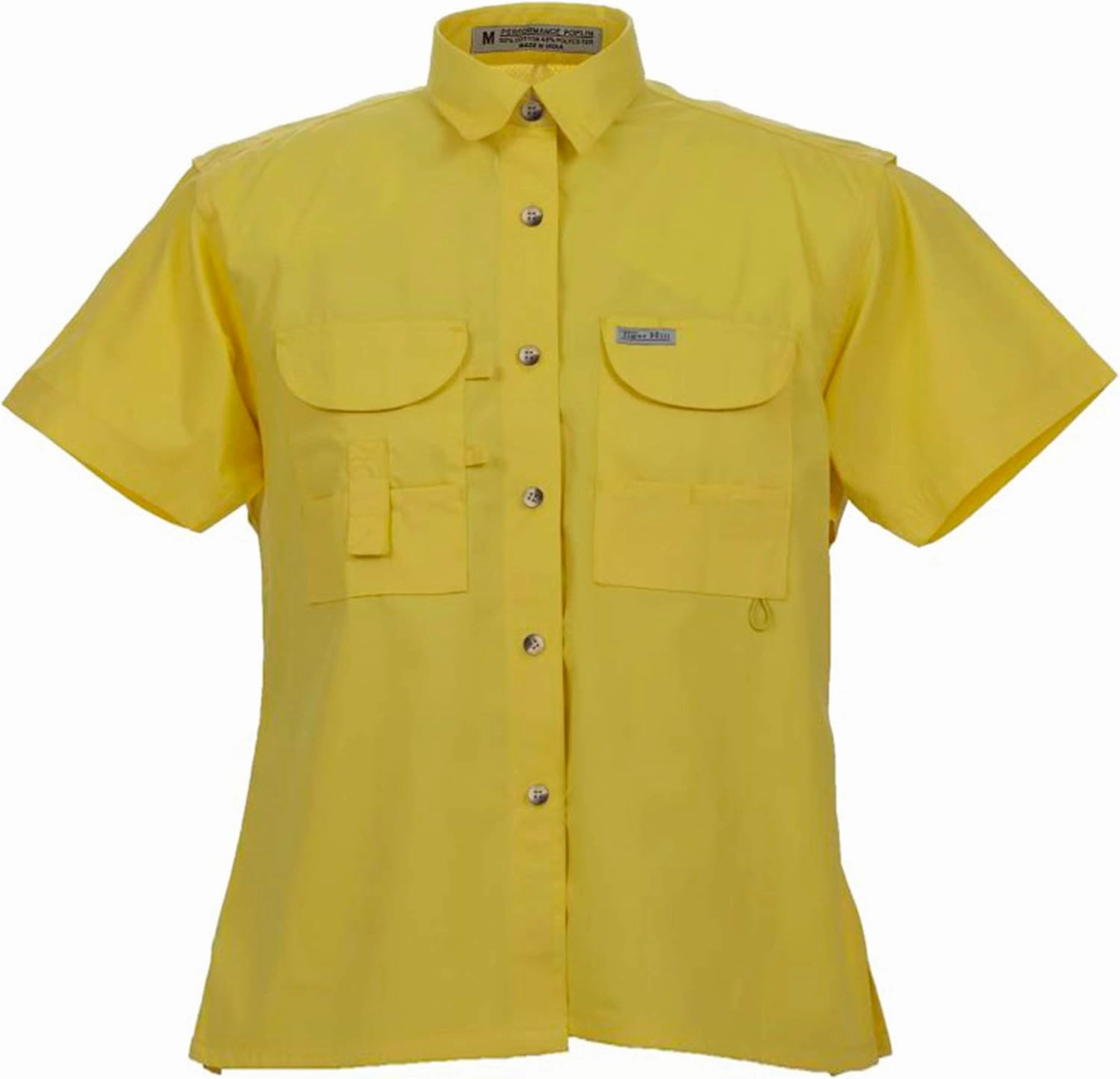 Ladies Short Sleeve Fishing Button Down Shirt, Breathable Outdoors Casual Lightweight Shirt