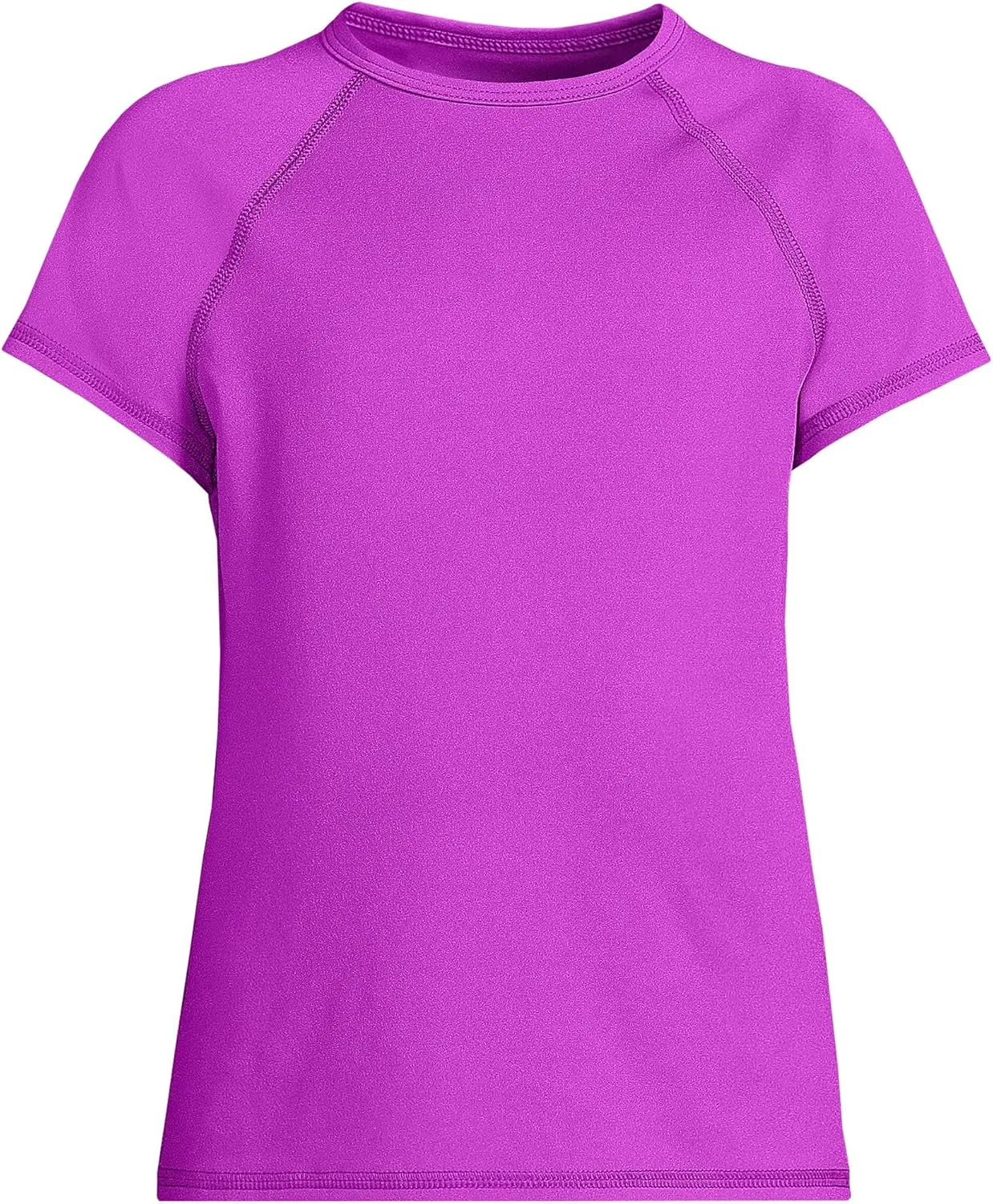 Lands' End Girls Graphic Mock Neck UPF 50 Sun Protection Rash Guard