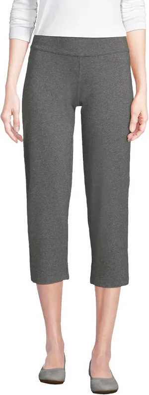 Lands' End Women's Starfish Mid Rise Pull-On Crop Pants