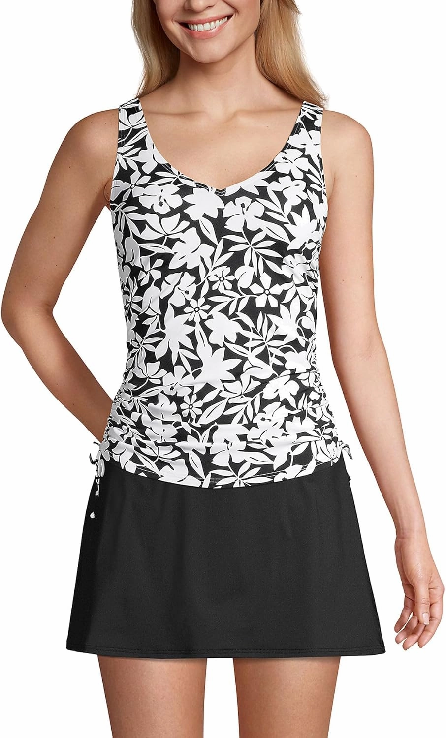 Lands' End Chlorine Resistant Underwire Tankini Swimsuit Top