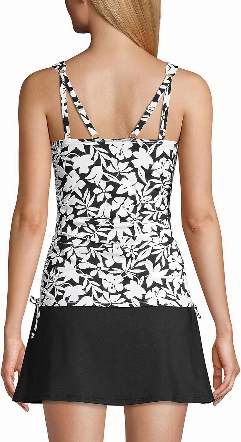 Lands' End Chlorine Resistant Underwire Tankini Swimsuit Top
