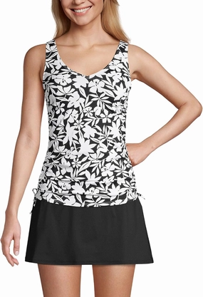 Lands' End Chlorine Resistant Underwire Tankini Swimsuit Top