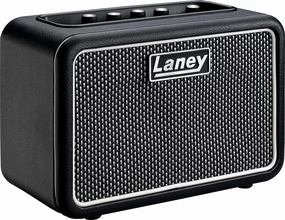 Laney MINI-STB-SUPERG Bluetooth Battery Powered Guitar Amp with Smartphone Interface, Black