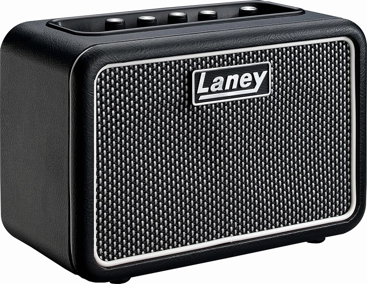 Laney MINI-STB-SUPERG Bluetooth Battery Powered Guitar Amp with Smartphone Interface, Black