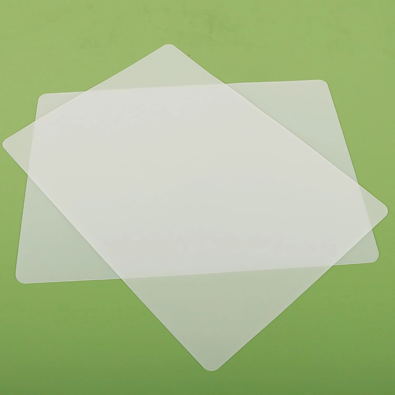 Large Silicone Mats for Kitchen Counter: 14” x 20”(1mm) Clear Non-slip Waterproof Countertop Protector Liner - Non-Stick Baking Mat - Heat Resistant Placemat for Pastry Translucent (2/Pack)