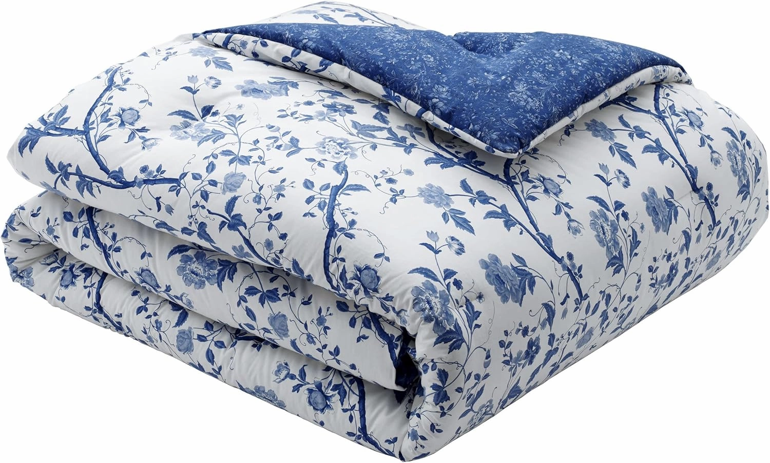 Laura Ashley Home Elise Duvet Cover Set, Full/Queen, Medium Blue