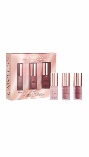 LAWLESS Women's Merry Minis Lip Plumping Trio, Multi, 1 Count