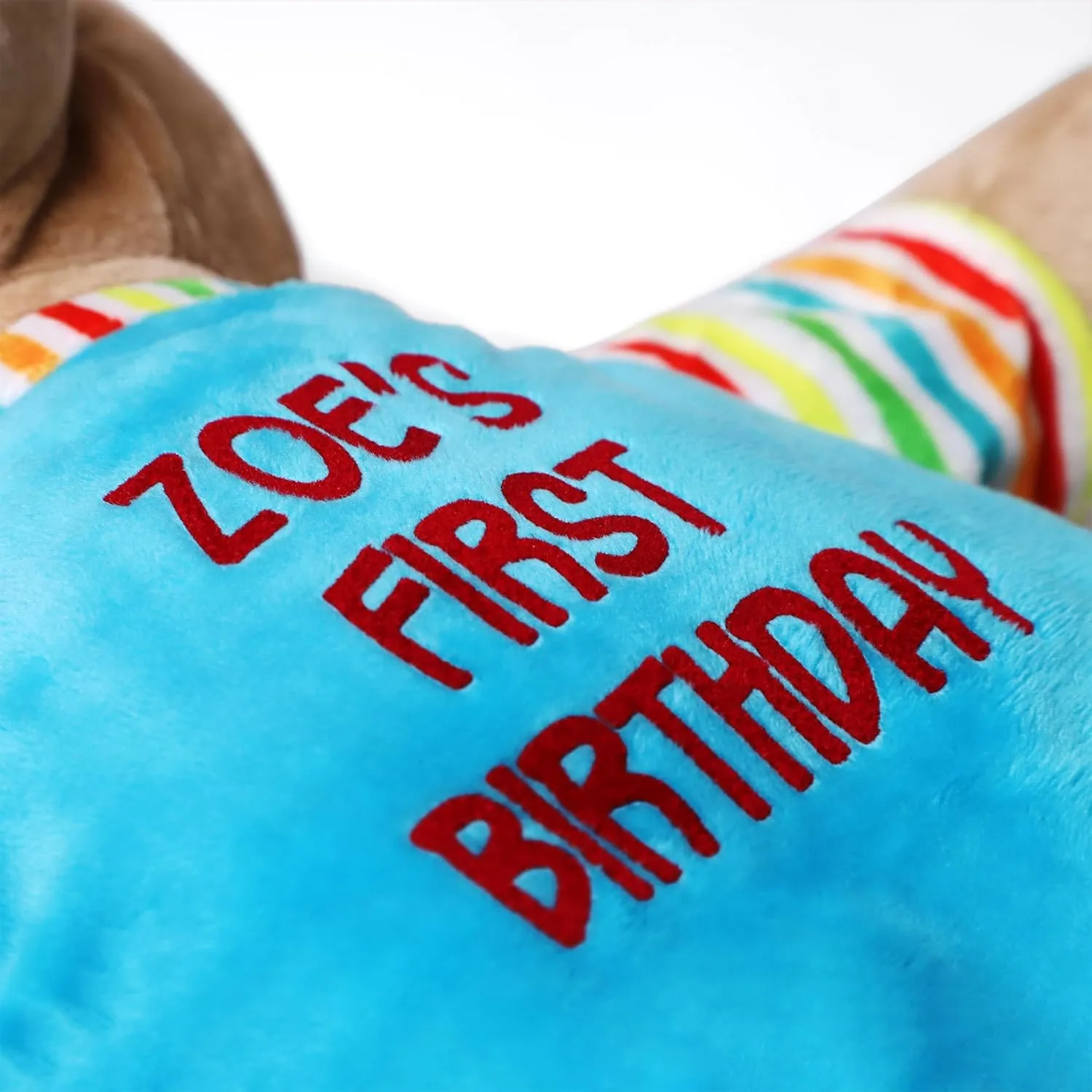 Let's Make Memories Personalized Happy Birthday Plush Teddy Bear - Stuffed Animal