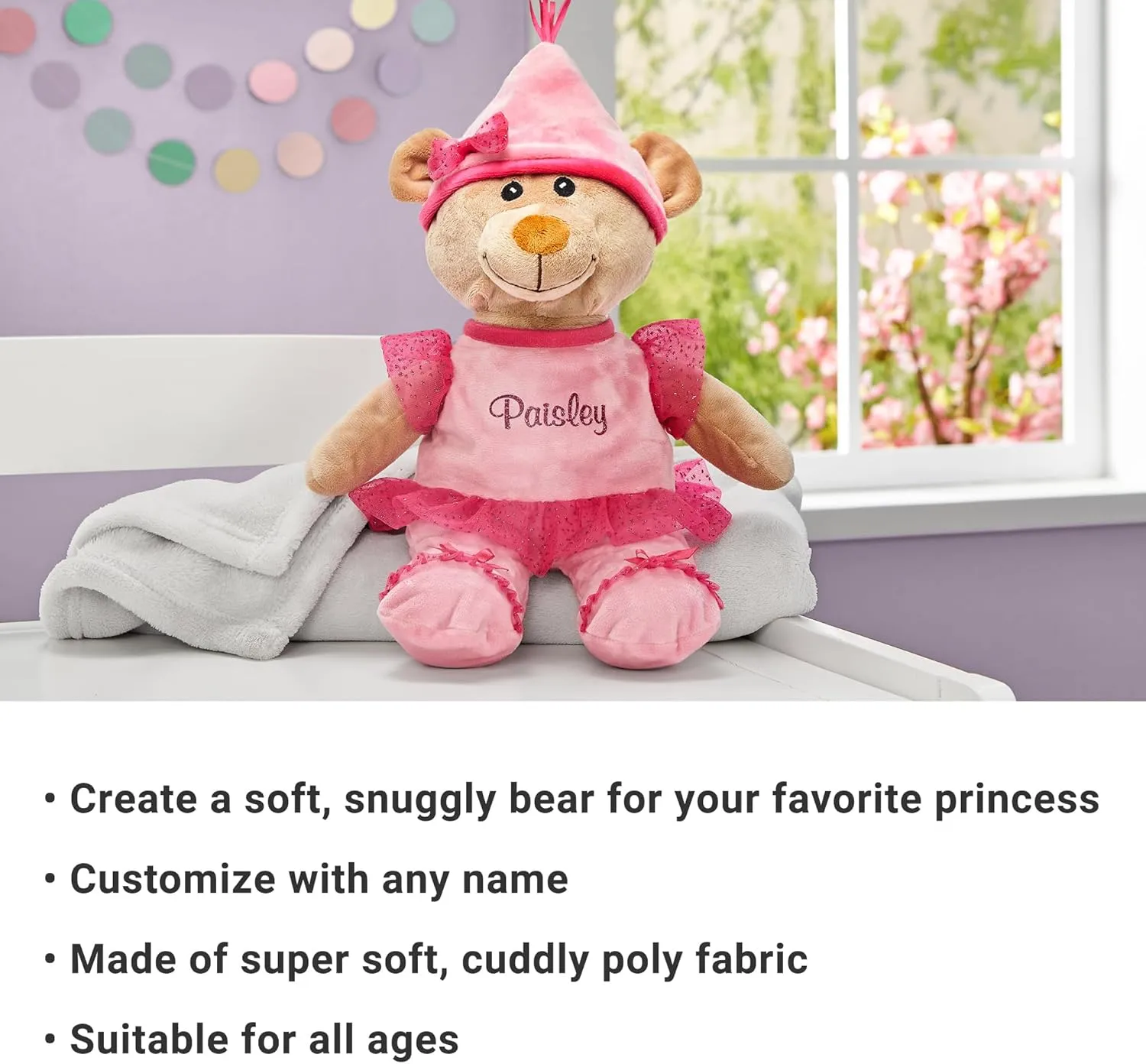 Let's Make Memories Personalized Princess Bear