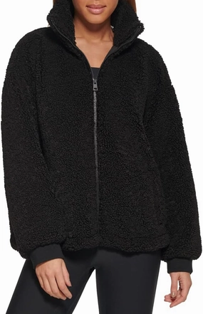 Levi's womens Zip Up Sherpa Teddy Jacket (Standard & Plus Sizes)