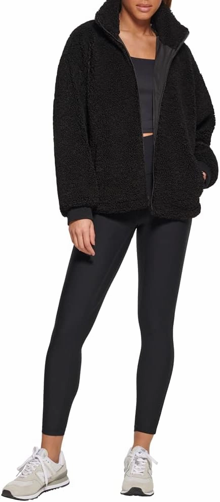 Levi's womens Zip Up Sherpa Teddy Jacket (Standard & Plus Sizes)