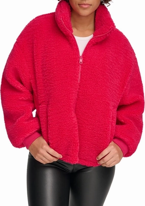 Levi's womens Zip Up Sherpa Teddy Jacket (Standard & Plus Sizes)