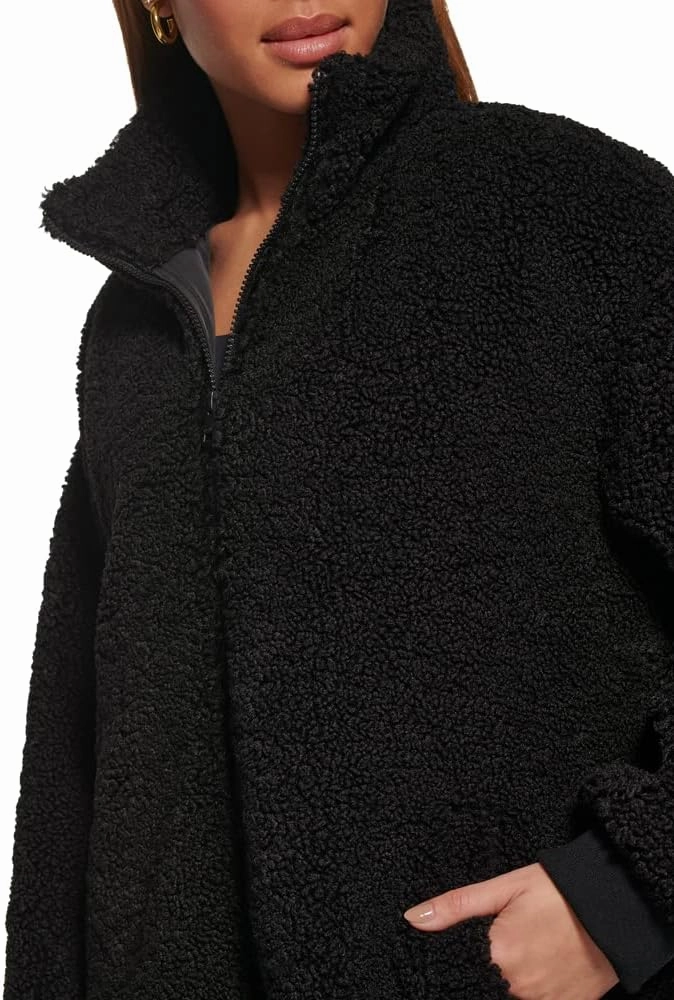 Levi's womens Zip Up Sherpa Teddy Jacket (Standard & Plus Sizes)
