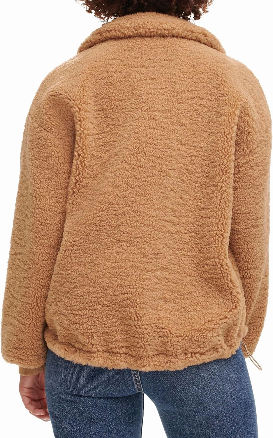 Levi's womens Zip Up Sherpa Teddy Jacket (Standard & Plus Sizes)