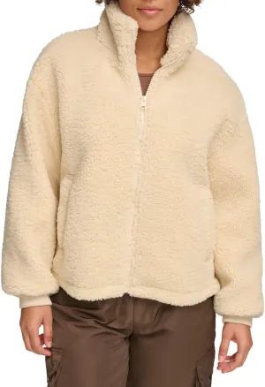 Levi's womens Zip Up Sherpa Teddy Jacket (Standard & Plus Sizes)