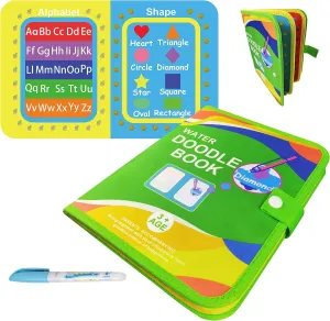 LISKTO Water Doodle Mat Book: Magical Early Childhood Education Toy, Perfect for Travel, Great Gift for Kids