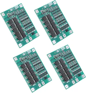 Lithium Battery Balance Module, 4S PCB Cell Board 40A Power 4Pcs with High Current and Low Consumption for Drill