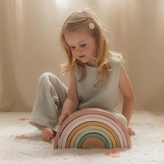 Little Dutch, Wooden Stackable Rainbow, Fairy Garden