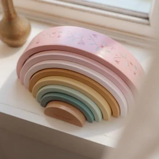 Little Dutch, Wooden Stackable Rainbow, Fairy Garden