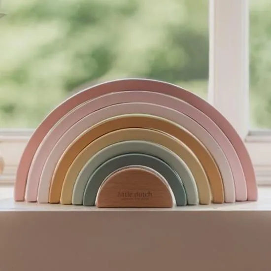 Little Dutch, Wooden Stackable Rainbow, Fairy Garden