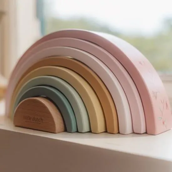 Little Dutch, Wooden Stackable Rainbow, Fairy Garden
