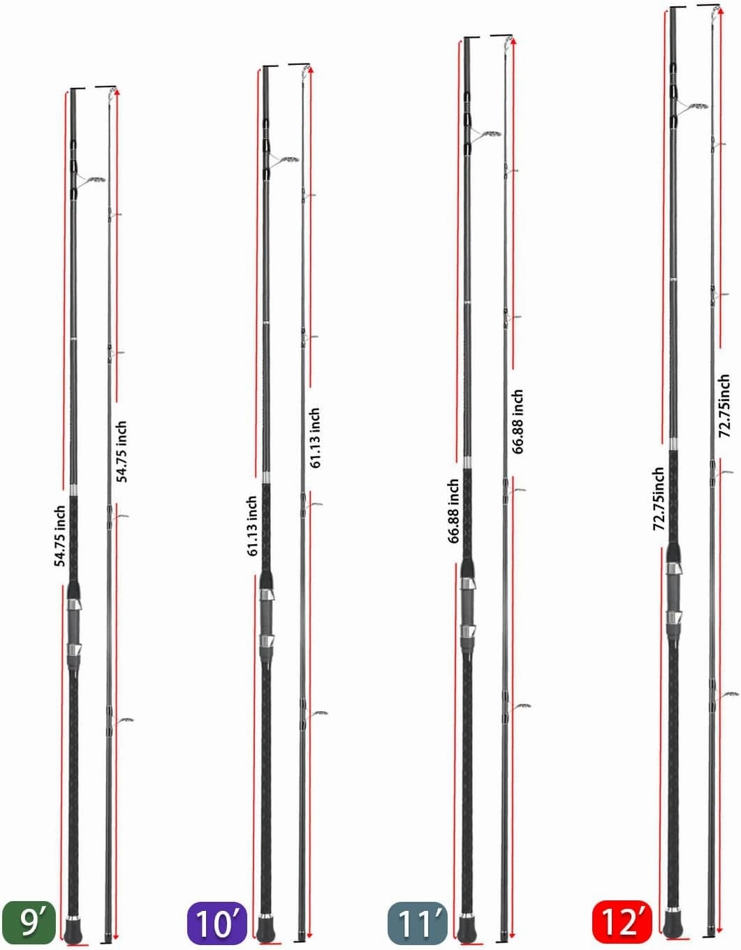 LITTMA—Surf Rods LITTMA Surf Spinning Rod Surf Rods Saltwater 12ft 9ft 10ft 11ft Graphite Surf Rod Surf Casting Rod Surf Fishing Rod Surf Rod Saltwater Surf Travel Rod Surf Rod Barra de Surf Surf Rod