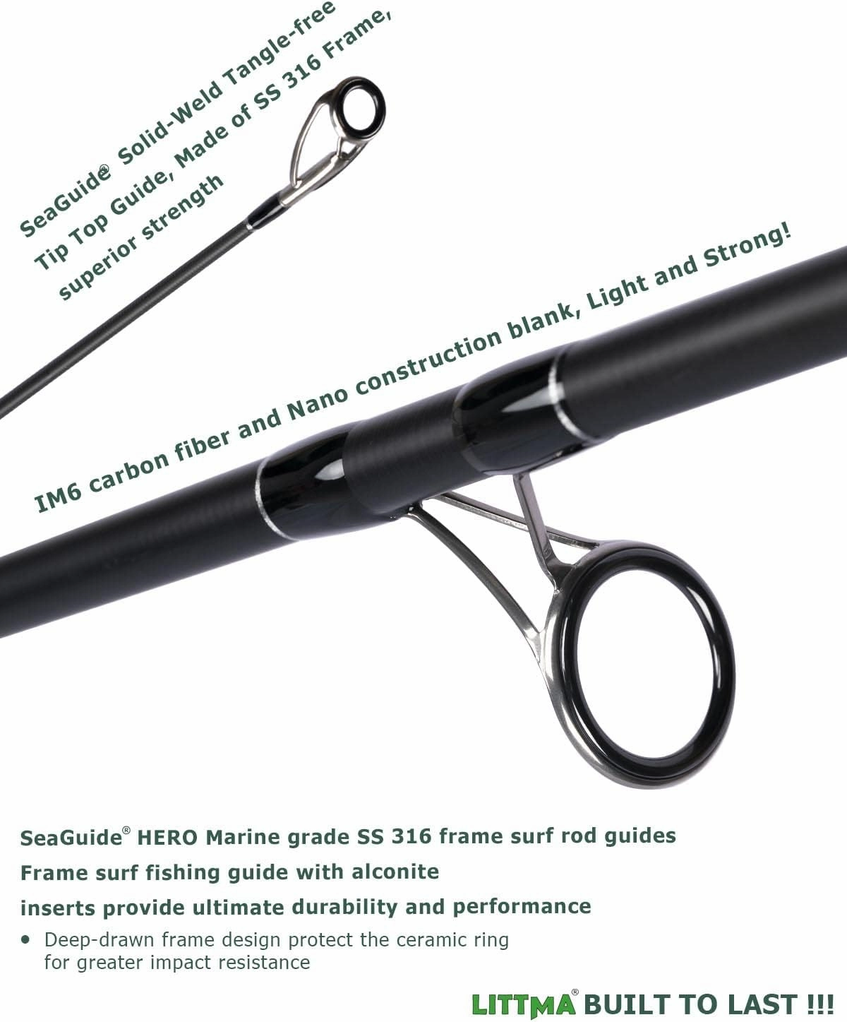 LITTMA—Surf Rods LITTMA Surf Spinning Rod Surf Rods Saltwater 12ft 9ft 10ft 11ft Graphite Surf Rod Surf Casting Rod Surf Fishing Rod Surf Rod Saltwater Surf Travel Rod Surf Rod Barra de Surf Surf Rod