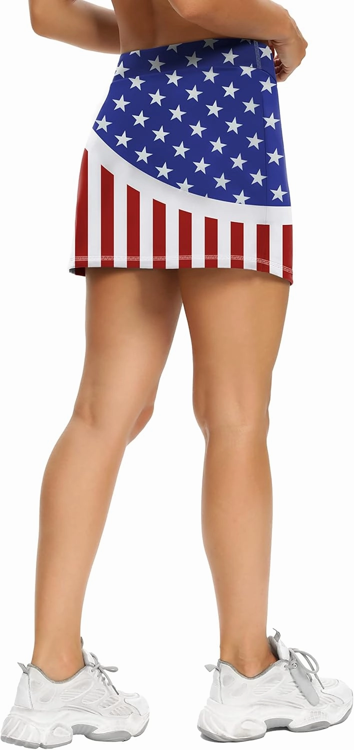 LouKeith Tennis Skirts for Women Golf Athletic Activewear Skorts Mini Summer Workout Running Shorts with Pockets
