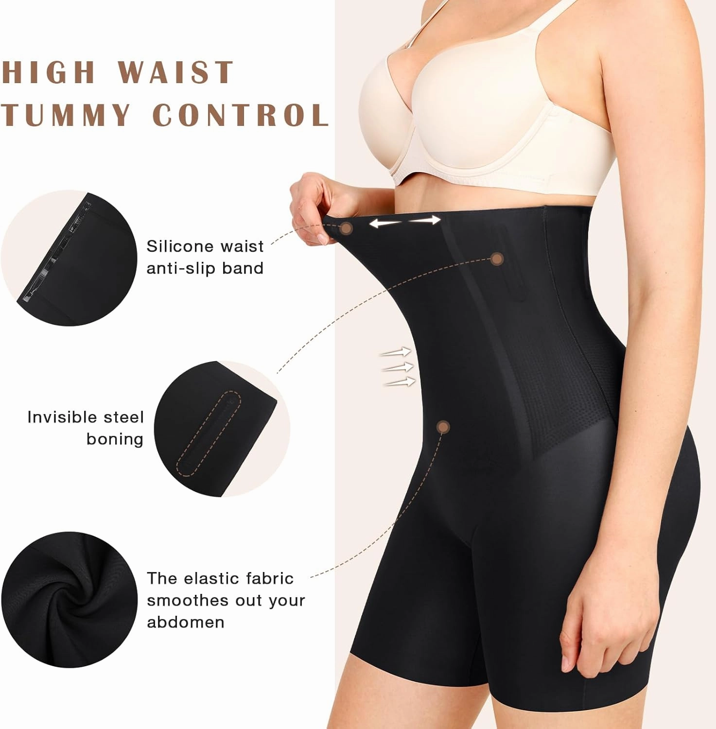 Lover-Beauty Butt Pads Shapewear High Waisted Tummy Control Padded Butt Lifting Underwear
