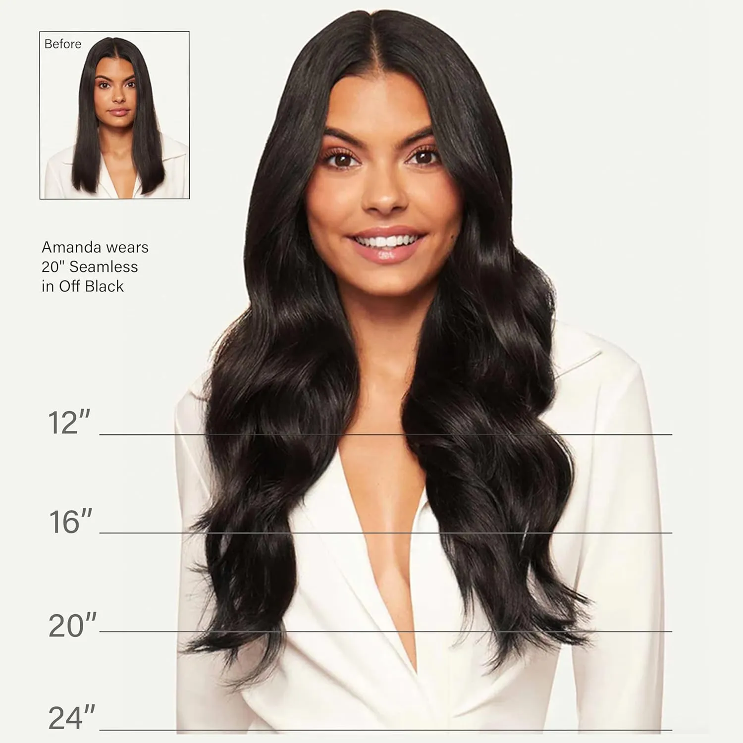 Luxy 100% Remy Human Hair, Classic 160g Clip-In Hair Extensions - 10 Wefts Multi-Dimensional Color for Natural Blending, Adds Volume & Length, Easy Apply & Remove 20" Ash Brown Balayage
