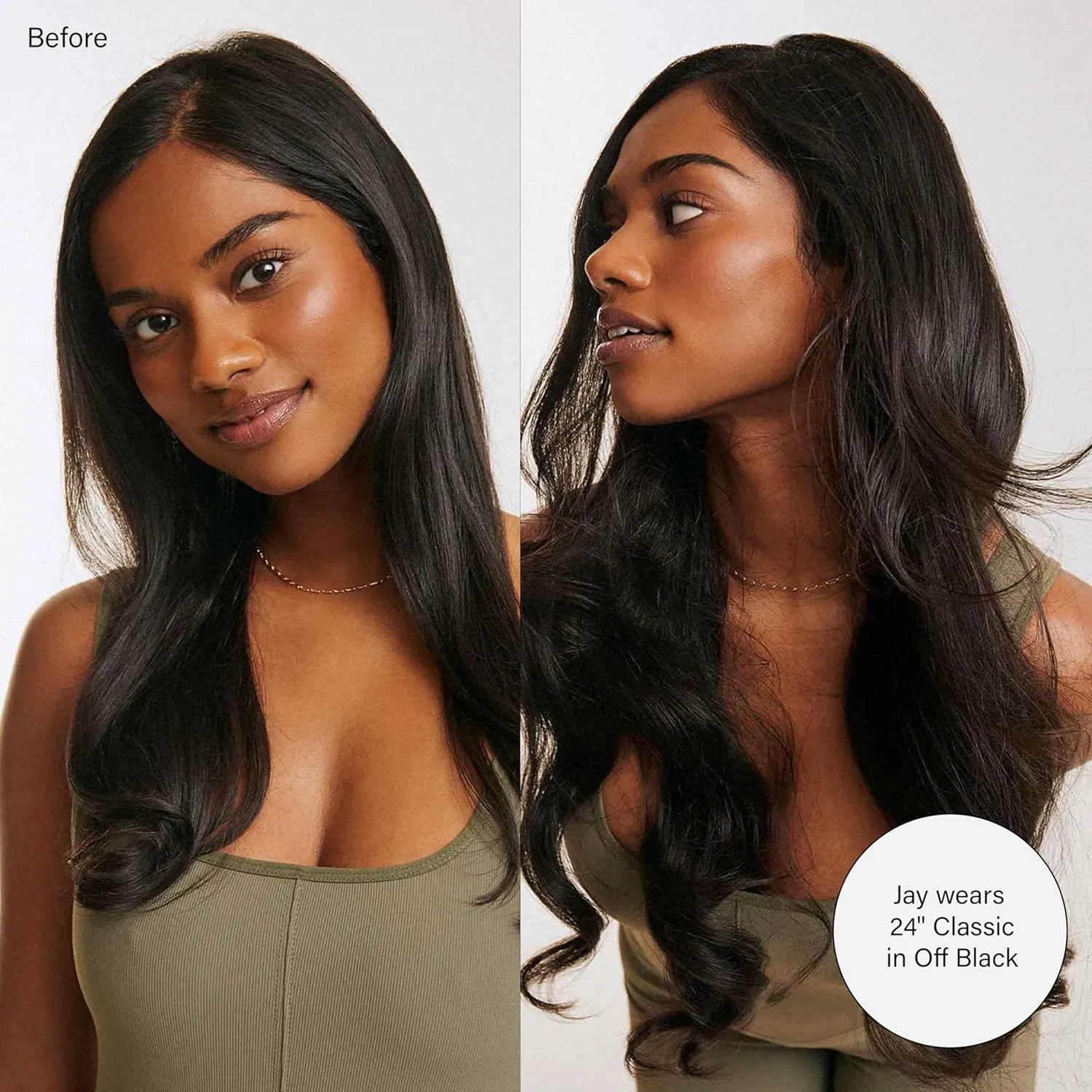 Luxy Hair 24" Chestnut Brown Balayage Classic Clip-In Hair Extensions (240 grams) 100% Remy Human Hair, Natural,Volume, 10-Piece Set, Blends Easily