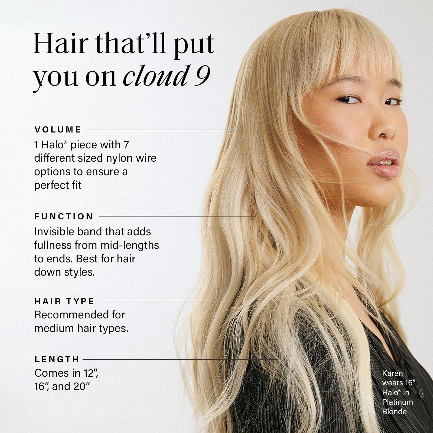 Luxy 100% Remy Human Hair – Halo Clip-In Hair Extensions –Natural Looking Volume & Length - One-Piece - Easy 5-Min Application 140 grams 16" Chocolate Brown Halo