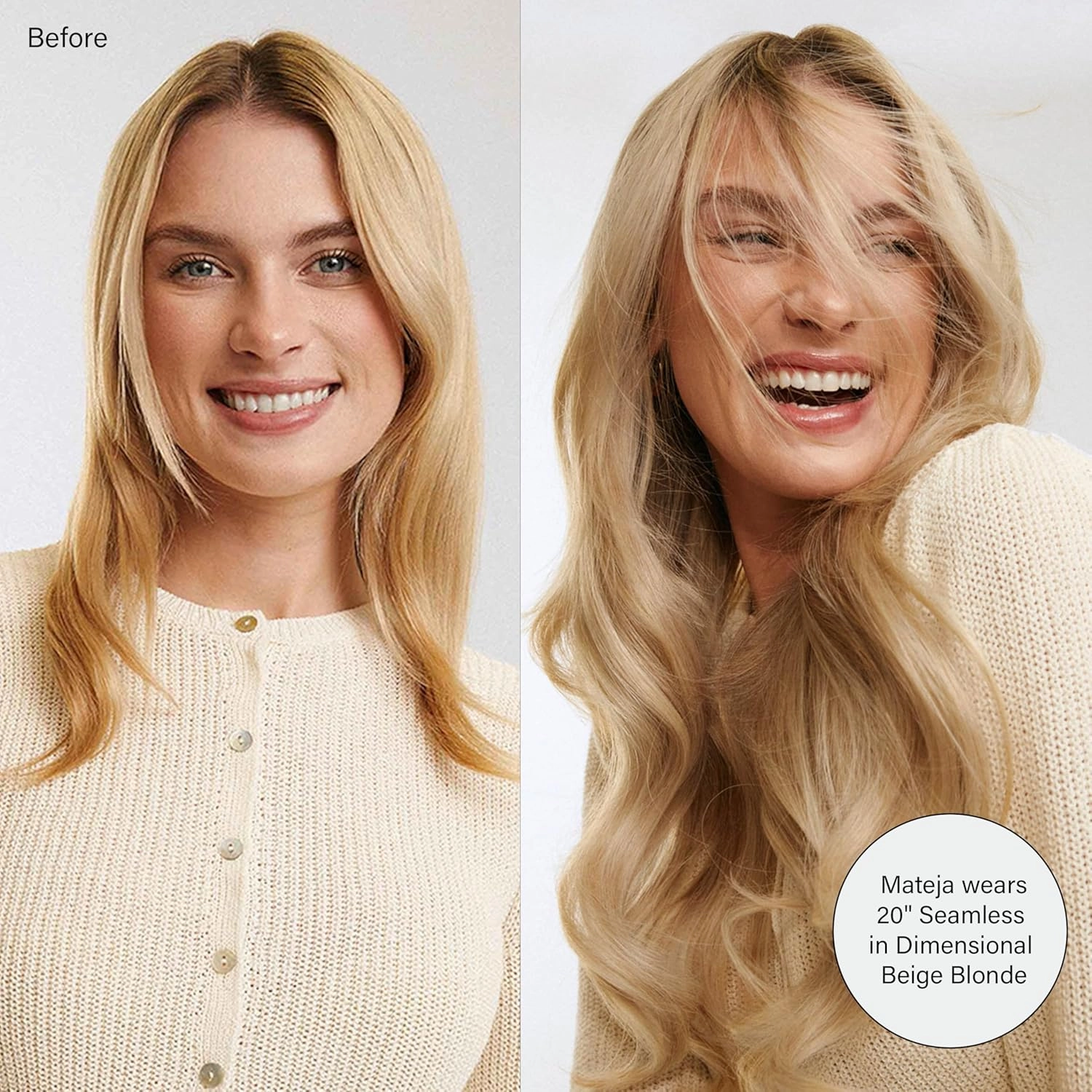 Luxy 100% Remy Human Hair - Seamless Clip-In Hair Extensions - Multi-Dimensional Color for Natural Blending, Adds Volume & Length 240 grams 24" Ash Brown Highlights