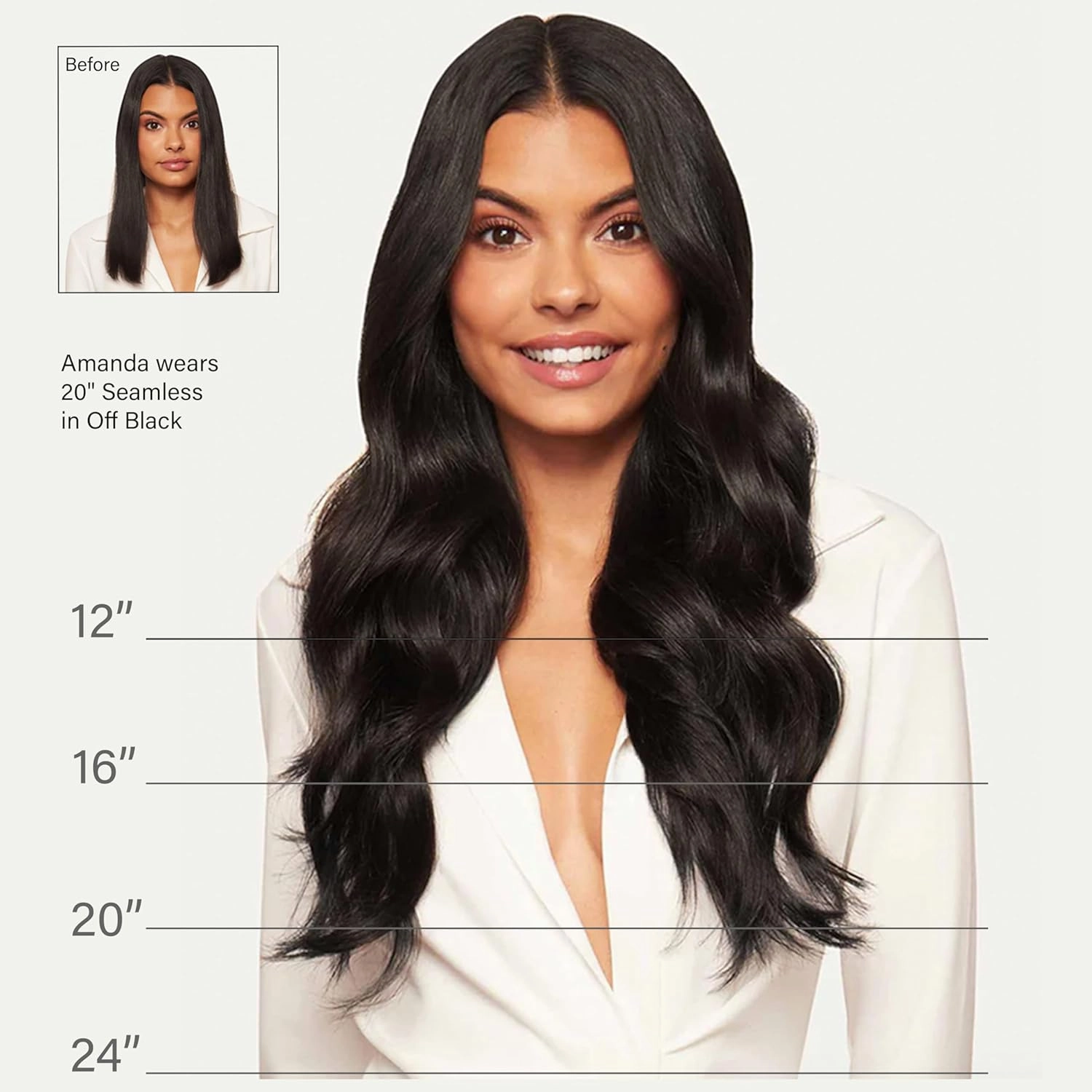 Luxy 100% Remy Human Hair, Classic 160g Clip-In Hair Extensions - 10 Wefts Multi-Dimensional Color for Natural Blending, Adds Volume & Length, Easy Apply & Remove 16" Ash Brown Highlights