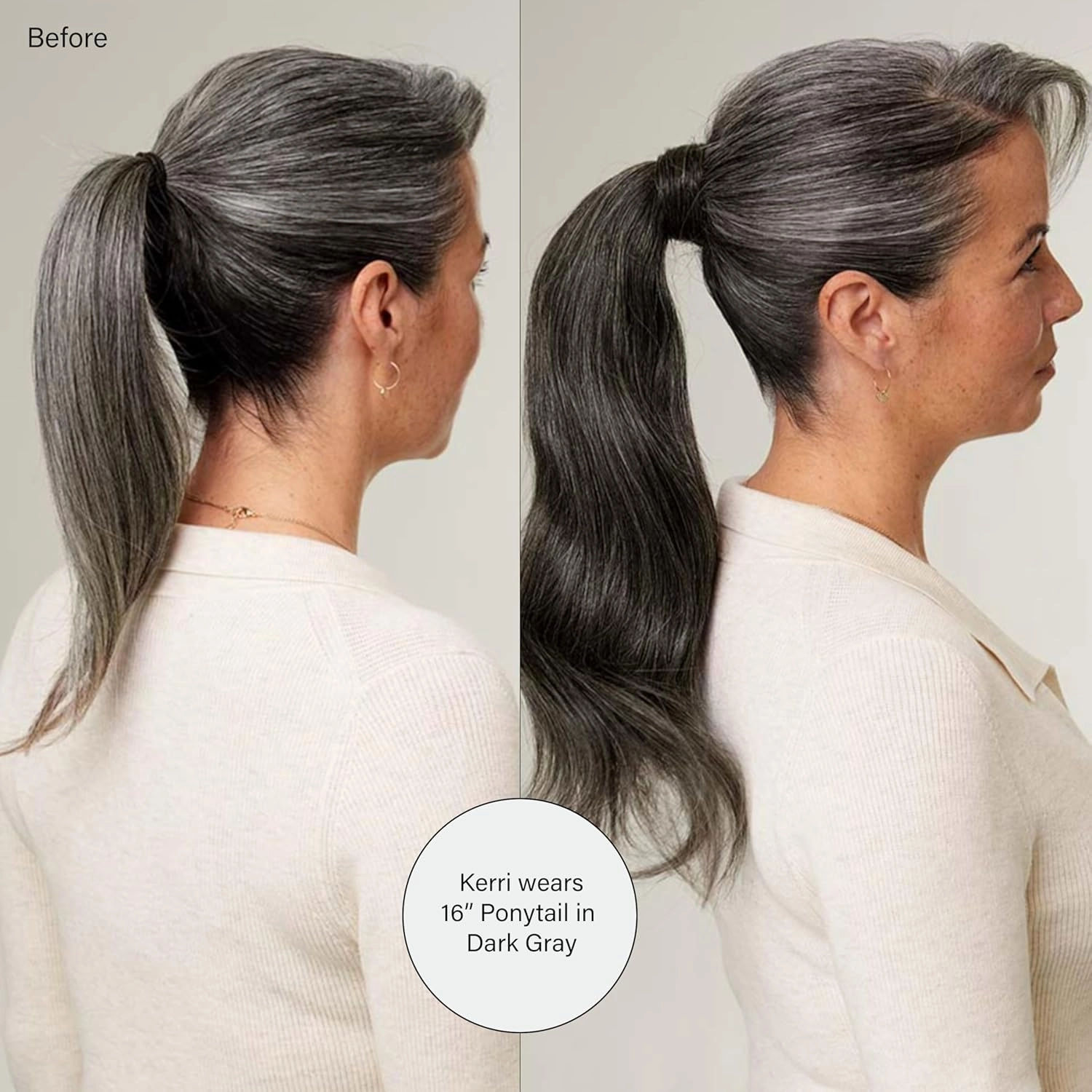 Luxy 100% Remy Human Hair, Clip-In Ponytail Extension, One-Piece Wrap & Secure Prongs - Natural Looking Volume & Length for All Hair Types 120 grams 20" Dirty Blonde Ponytail