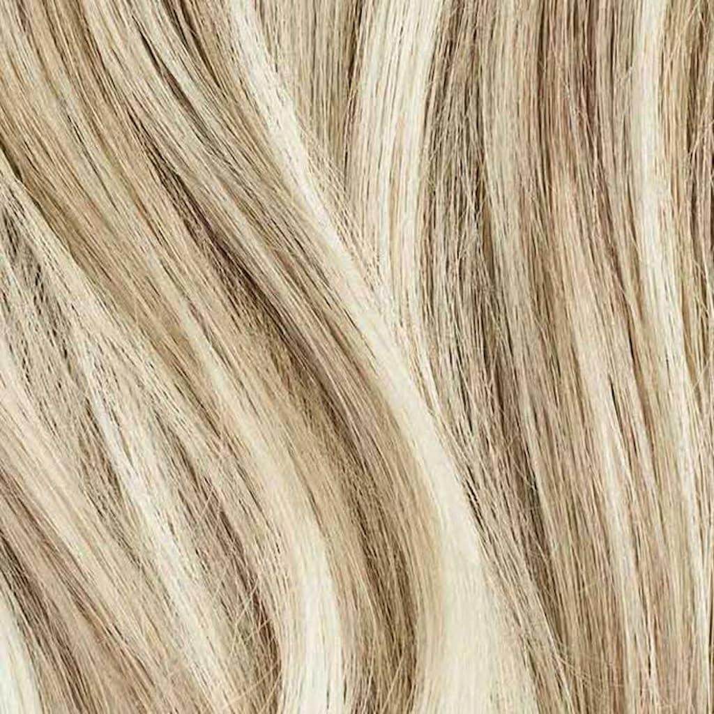 Luxy 100% Remy Human Hair Extensions for Thin Hair Thinning Hair Fill-Ins – 6 Seamless Wefts Multi-Dimensional Color Blend - Natural-Looking Volume & Coverage 50 grams 12" Beige Blonde Balayage