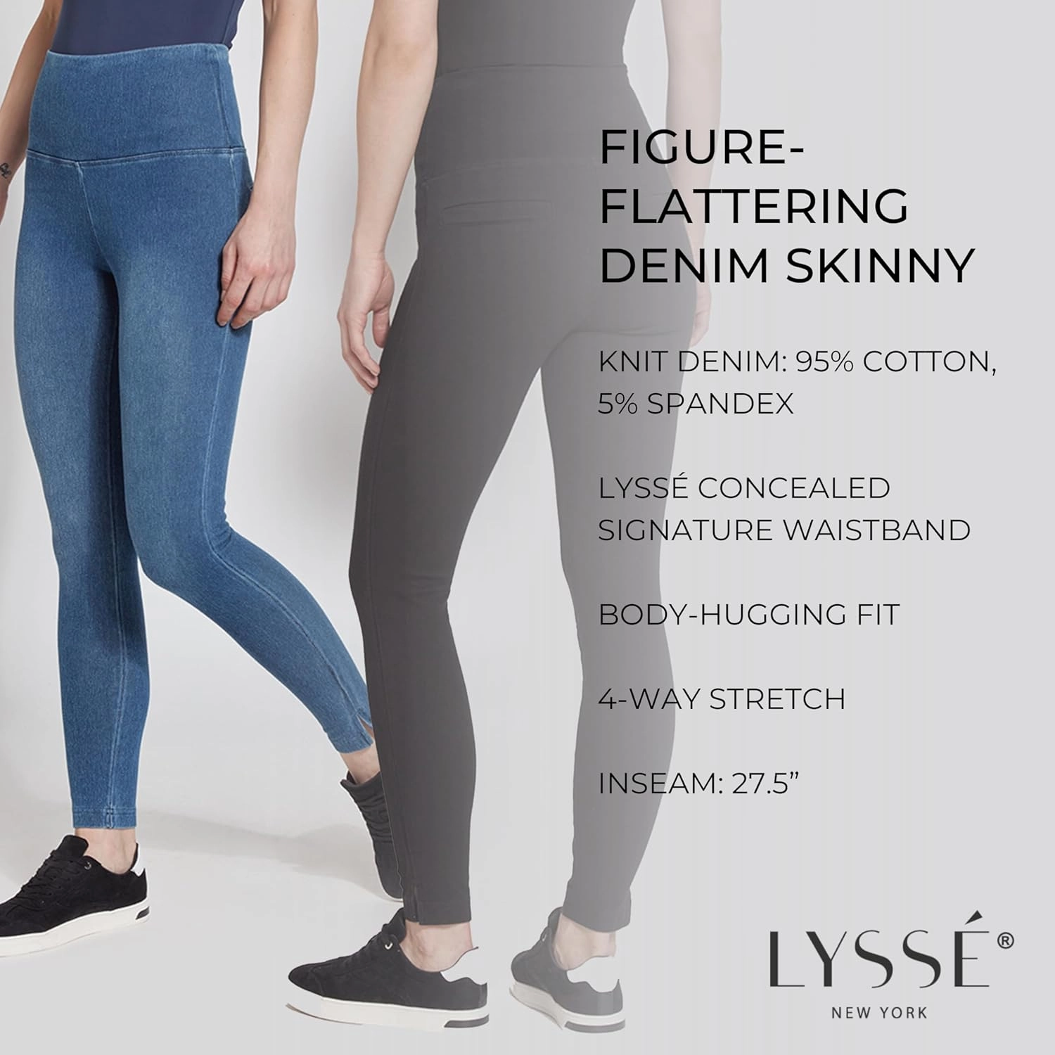 Lyssé Women's Plus Size Denim Skinny Legging