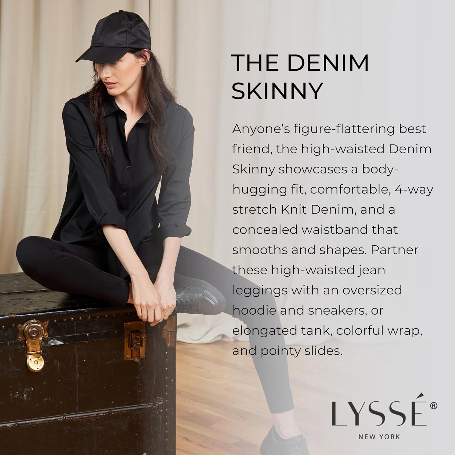 Lyssé Women's Plus Size Denim Skinny Legging