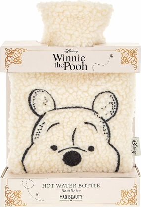 Mad Beauty Disney Winnie The Pooh Hot Water Bottle | Cruelty-Free Cosmetics | Soft Fleece Material | Skincare Gifts for Women, Adults, and Kids