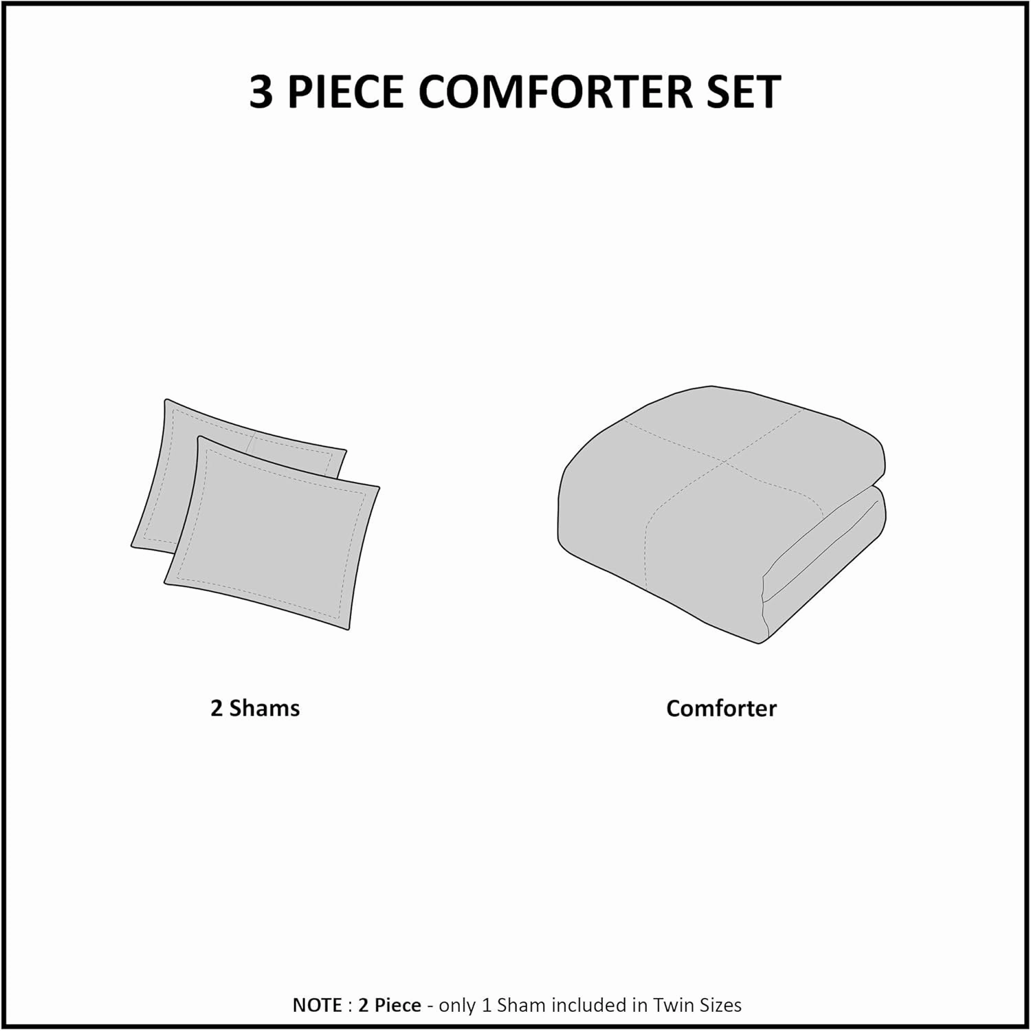 Madison Park Essentials Parkston Plaid Comforter, Matching Sham, 3M Scotchguard Stain Release Cover, Hypoallergenic All Season Bedding-Set, Full/Queen, Navy, 3 Piece