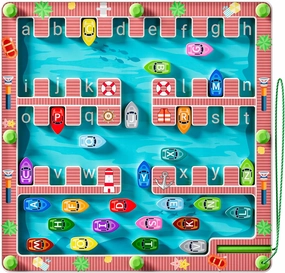 Magnetic Alphabet Maze Montessori Toys for 3  Year Old Boys and Girls, Fine Motor Skill Education Toys for Toddler Preschool Learning Activities, Gift for Kids Toddler