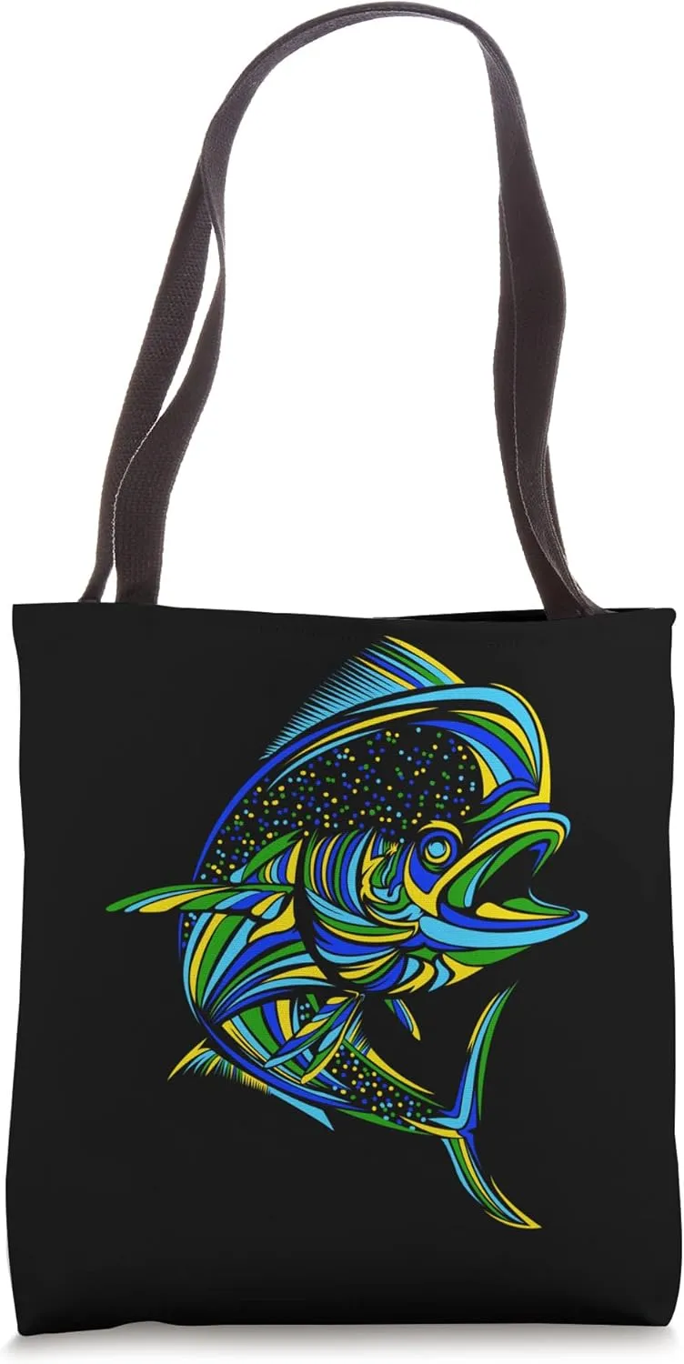 Mahi Mahi Dolphinfish Offshore Fishing Tote Bag