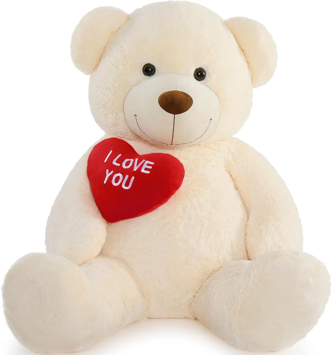 MaoGoLan Big Teddy Bear 5 Feet Tall - I Love You Red Heart Giant Stuffed Animal for Girlfriend, Boyfriend, Wife, Lover - Valentine's, Anniversary, Birthday