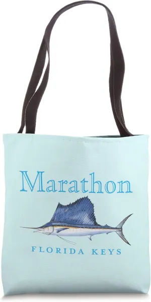 Marathon Florida Keys Sailfish Design Tote Bag