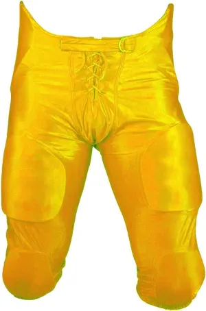 Martin Football Youth Dazzle Game Pants with Integrated 7-Piece Pad Set, Gold