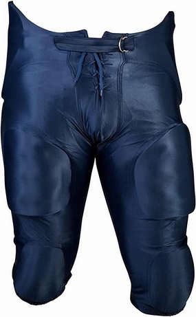 Martin Football Youth Dazzle Game Pants with Integrated 7-Piece Pad Set, Navy