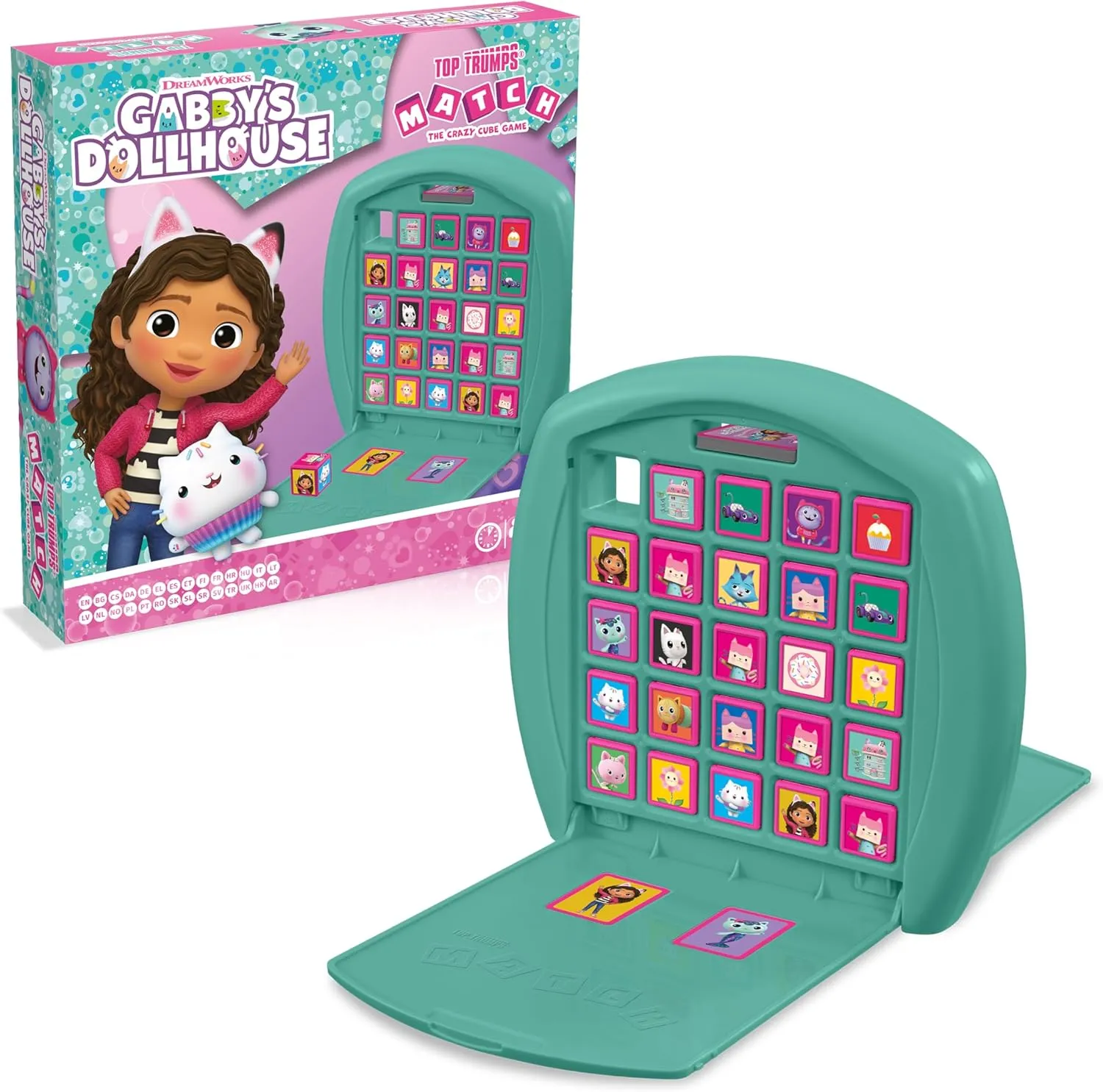 Match Game Gabby's Dollhouse - Family Board Games for Kids and Adults - Matching Game and Memory Game - Fun Two Player Kids Games - Memories and Learning, Board Games for Kids 4 and up
